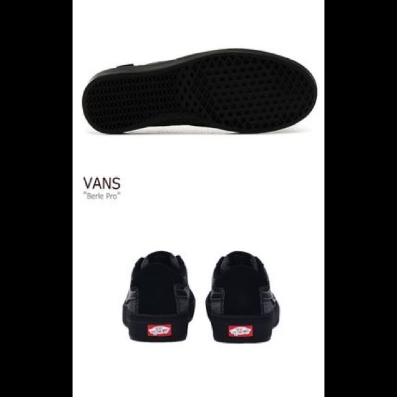 Vans Berle Pro (Croc) Black Suede Skateboard Shoes Mens Size 8 - Picture 6 of 14